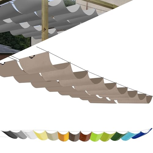 Einziehbar Welle Sonnensegel Nach Maß Pergola Markise Wasserdicht Verstellbar Schattenabdeckung 95% Uv-Schutz & ReißFest für Terrasse Deck Hof Veranda Pavillon Mit öSen Und Seil Einziehbar Welle Sonnensegel Nach Maß Pergola Markise Wasserdicht Verstellbar Schattenabdeckung 95% Uv-Schutz & ReißFest für Terrasse Deck Hof Veranda Pavillon Mit öSen Und Seil von Fakednss