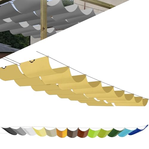 Einziehbar Welle Sonnensegel Nach Maß Pergola Markise Wasserdicht Verstellbar Schattenabdeckung 95% Uv-Schutz & ReißFest für Terrasse Deck Hof Veranda Pavillon Mit öSen Und Seil Einziehbar Welle Sonnensegel Nach Maß Pergola Markise Wasserdicht Verstellbar Schattenabdeckung 95% Uv-Schutz & ReißFest für Terrasse Deck Hof Veranda Pavillon Mit öSen Und Seil von Fakednss