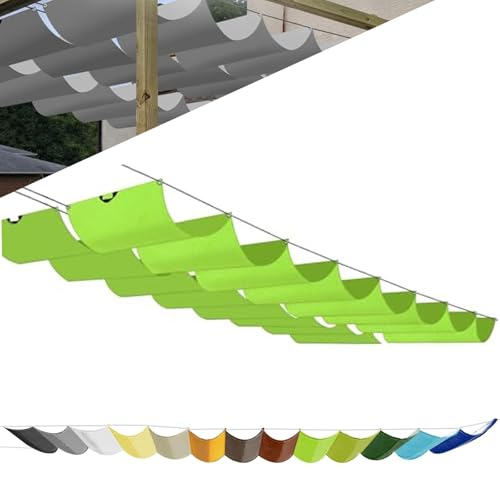 Einziehbar Welle Sonnensegel Nach Maß Pergola Markise Wasserdicht Verstellbar Schattenabdeckung 95% Uv-Schutz & ReißFest für Terrasse Deck Hof Veranda Pavillon Mit öSen Und Seil Einziehbar Welle Sonnensegel Nach Maß Pergola Markise Wasserdicht Verstellbar Schattenabdeckung 95% Uv-Schutz & ReißFest für Terrasse Deck Hof Veranda Pavillon Mit öSen Und Seil von Fakednss