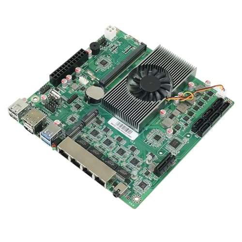 6-Bay NAS Motherboard Inṭel N100 6*SATA3.0 2*M.2 NVMe 4 * 2.5G Nics 1*PCIE X1 1*DDR5 Low Power Firewall ITX Mainboard von FakestarPC