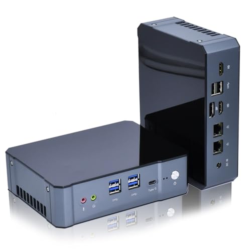 FakestarPC 2 x 2,5 g LAN Mini-PC i9 13900h (14C / 20t, bis zu 5,4 GHz) Mini-Gaming-PC Windows 11 m. 2 nvme SSD Mini PC 4K mit vier Displays Typ - C 4.0 WLAN6 / bt5.2, 64 GB ddr5 2 TB SSD von FakestarPC