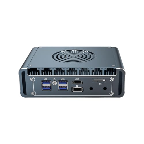FakestarPC Firewall Micro Device N100, Lüfter aus Aluminium 4 x i226 2,5 G LAN, 4 x USB, 1 x COM, 1 x HDMI, 1 x DP, pfsenхe PVE Pare – Computerleuchte Mini PC, 32 GB Ddr5 1 TB SSD von FakestarPC