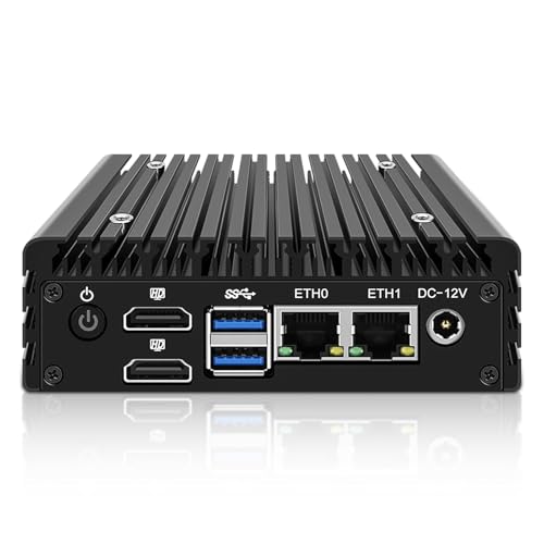 FakestarPC Mini – Pare – Gerät der 12. Generation, 2 x 226 2,5 G LAN ohne Lüfter, Mini-PC n100, 2 x usb3.2, 2 x hdmi, 1 x 10 Pin GPIO, unterstützt VPN AES – oder pfsense, 32 GB ddr5 1 TB nvme von FakestarPC