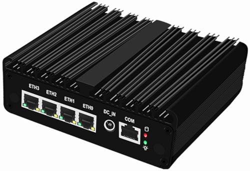 Firewall Micro Appliance 𝐈𝐧𝐭𝐞𝐥 N150,4X i226-V 2.5G Fanless Mini PC,4*USB,HDMI,DP,1*RJ45 COM, Industrial PC Proxmox pf-Sense Box,No RAM No SSD von FakestarPC