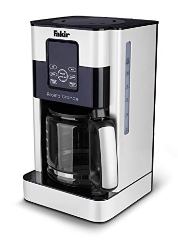 Fakir 9231001 Aroma Grande / Kaffeemaschine, Filterkaffeemaschine mit Glaskanne, mit Touch-Display, Wasserstandsanzeige, bis zu 12 Tassen, weiß - 1000 Watt von Fakir