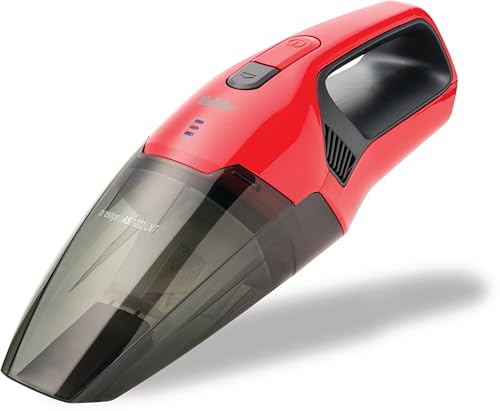 Fakir AS 1072 LNT Handstaubsauger Akku Kabellos, Nass & Trockenfunktion 7.4V Akku 23 Minuten Betriebsdauer Großer Staubbehälter für Schmutz & Flüssigkeiten Waschbarer Filter Autostaubsauger von Fakir