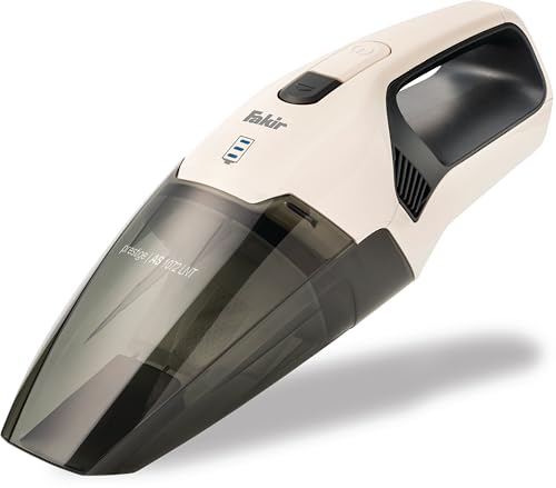 Fakir AS 1072 LNT Handstaubsauger Akku Kabellos, Nass & Trockenfunktion 7.4V Akku 23 Minuten Betriebsdauer Großer Staubbehälter für Schmutz & Flüssigkeiten Waschbarer Filter Autostaubsauger von Fakir