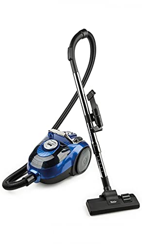 Fakir Apollo BL 150 Staubsauger beutellos 800 W, Staubsauger ohne Beutel, kabelgebunden, einstellbare Leistungsfunktion, Zyklonen-Saugsystem, Edelstahl Teleskoprohr & 7m Aktionsradius, Blau/Silber von Fakir