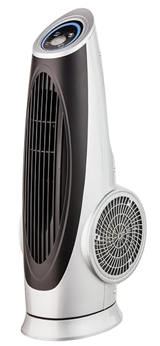 Fakir prestige TVL 90 –Turmventilator mit Fernbedienung & 3 Leistungsstufen I Ventilator mit 80° Oszillation & Timer-Funktion I Leiser Ventilator mit LED-Anzeige I Silber/Schwarz I 90 Watt Fakir prestige TVL 90 –Turmventilator mit Fernbedienung & 3 Leistungsstufen I Ventilator mit 80° Oszillation & Timer-Funktion I Leiser Ventilator mit LED-Anzeige I Silber/Schwarz I 90 Watt von Fakir