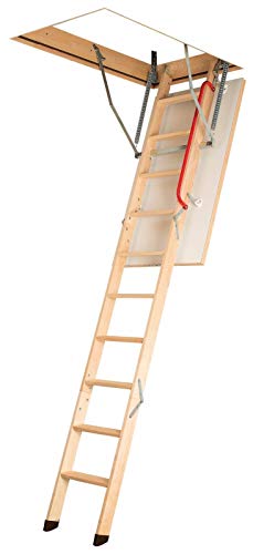 Gedämmte Bodentreppe, Holztreppe, Speichertreppe, Dachbodentreppe - Viele Größen und Modellen (LWK Komfort, 60 x 120 x 280 cm) von Fakro