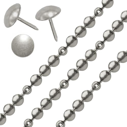 Ziernagelstange, mit Polsternägeln, für Möbelbezug an Sofas und Stühlen, 3 m, vernickelt Ziernagelstange, mit Polsternägeln, für Möbelbezug an Sofas und Stühlen, 3 m, vernickelt von Falcon Workshop Supplies Ltd