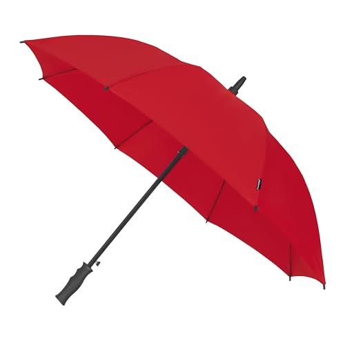 Falcone - Kompakter Windproof Regenschirm - Automatik - 102 cm - Rot, rot red, 102 cm von Falcone