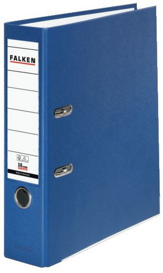 Falken Buchstütze Ordner PP-Color S80 - A4, 8 cm, blau von Falken