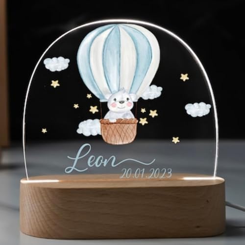 Fallover Personalisiertes Nachtlicht für Babys – Niedliche Nachttischlampe, Nachttischlampe für das Kinderzimmer - Geschenk für Kinder & Babys, ideal für Geschenke zur Geburt oder zu Weihnachten Fallover Personalisiertes Nachtlicht für Babys – Niedliche Nachttischlampe, Nachttischlampe für das Kinderzimmer - Geschenk für Kinder & Babys, ideal für Geschenke zur Geburt oder zu Weihnachten von Fallover