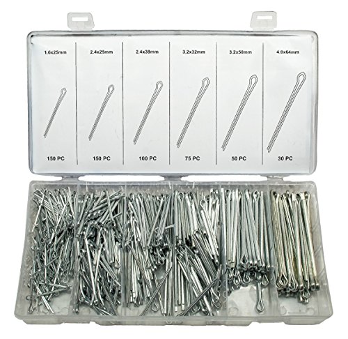 555 Stück Splint Sortiment aus Stahl in 6 Größen FT-OA555 555 Stück Splint Sortiment aus Stahl in 6 Größen FT-OA555 von Falon-Tech