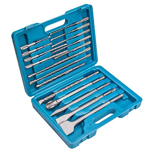 Betonbohrer Bohrerset Meißelset Bohrer Meißel Steinbohrer Set 17 SDS+ (W-SDS17) von Falon-Tech