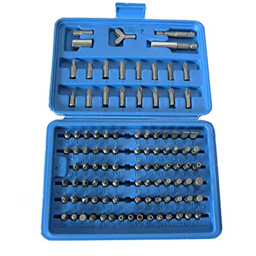 Bitsatz Bitset Bitsortiment Bits TORX Schliz Drei-Flügel HEX 100 tlg (100BIT) von Falon-Tech