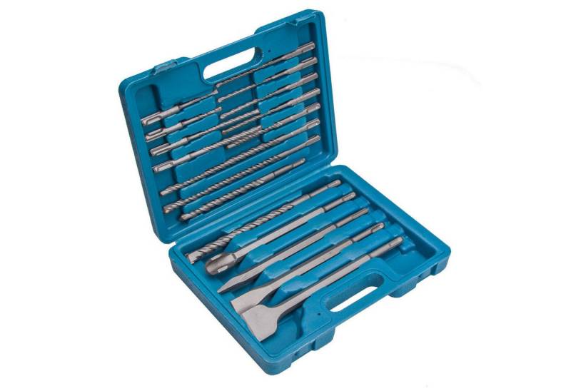Falon-Tech Bohrer- und Meißelsatz Betonbohrer Bohrerset Meißelset Bohrer Meißel Steinbohrer Set 17 SDS+, (17-tlg) von Falon-Tech