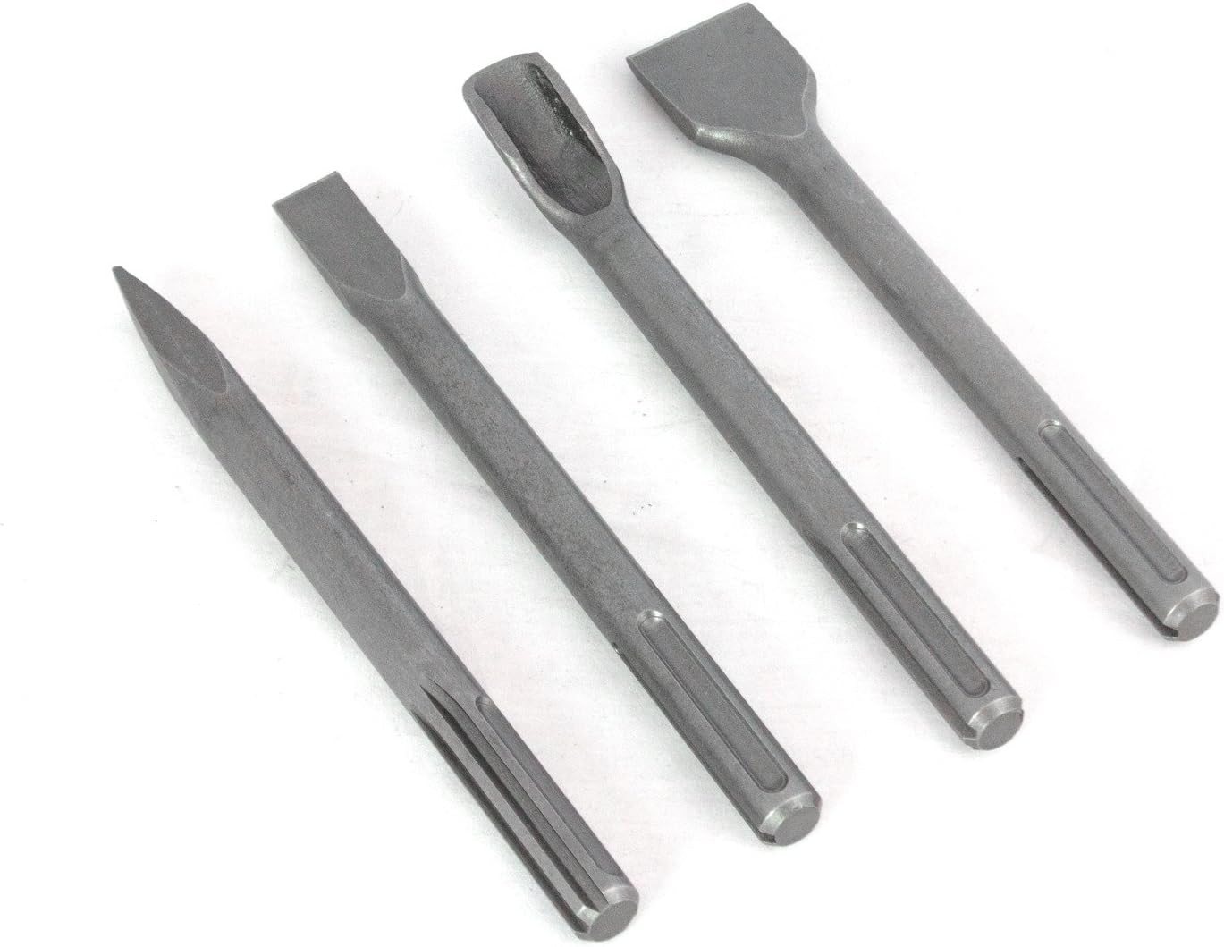 Falon-Tech Meißel-Set SDS PLUS Meißel Flachmeißel Breitmeißel Spitzmeißel Hohl Kanalmeißel, (4-tlg) von Falon-Tech