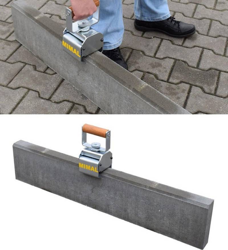 Falon-Tech Plattenheber Bordsteinzange Steingreifer Versetzzange Handsteinzange Borsteinträger, max. 80 kg Traglast, 1-tlg.] von Falon-Tech