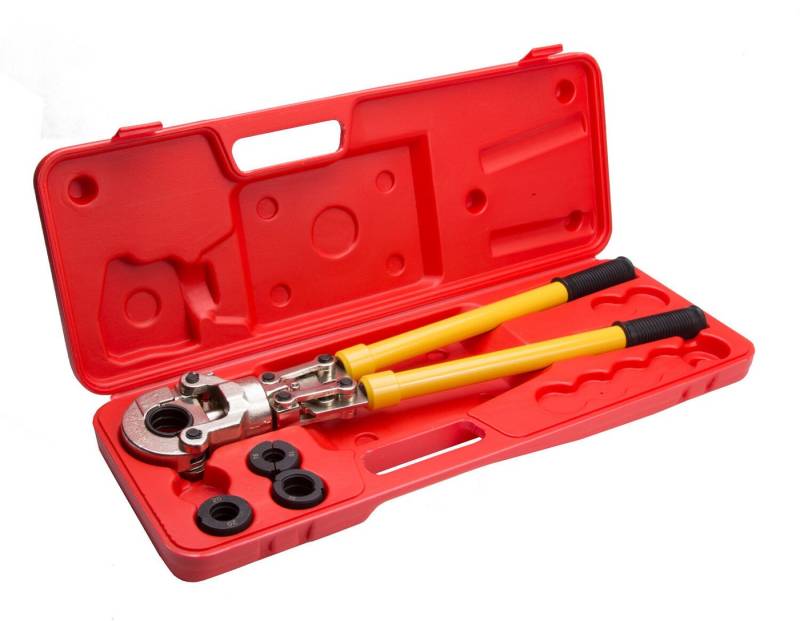 Falon-Tech Pressfitting Presszange Hydraulisch Rohrpresszange U-Kontur Verbundrohr PEX 16-32mm, (5-tlg) von Falon-Tech