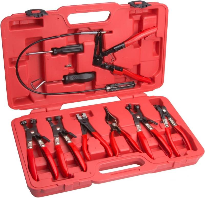 Falon-Tech Schlauchklemmenzange Schlauchklemmenzange Schlauchschellenzange Set Zangen, 11-tlg. von Falon-Tech