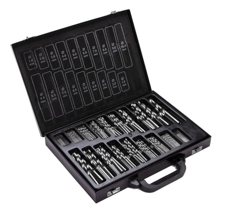 Falon-Tech Spiralbohrer Spiralbohrer Bohrerset Bohrersatz HSS Titan 170 tlg.1-10mm für Metall, (1-tlg) von Falon-Tech