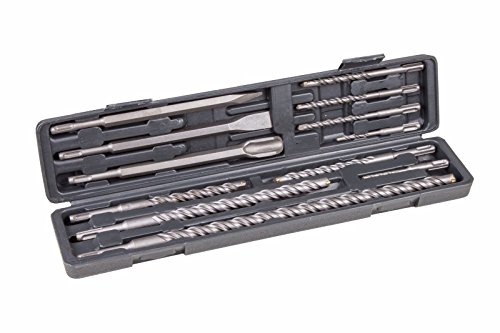 SDS-Plus Betonbohrer + Betonmeißel Set Hammerbohrer Bohrersatz (WIER-DL-SDS-12) von Falon-Tech