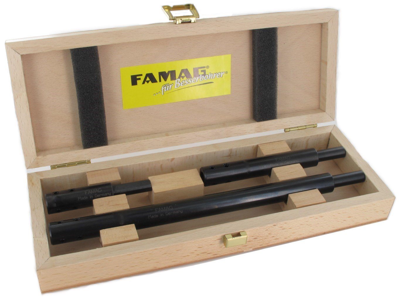 FAMAG Bohrer- und Bitset FAMAG 3-teiliges Bohrer-Verlängerungs-Set ID 10mm, GL 80,125 250 mm von Famag
