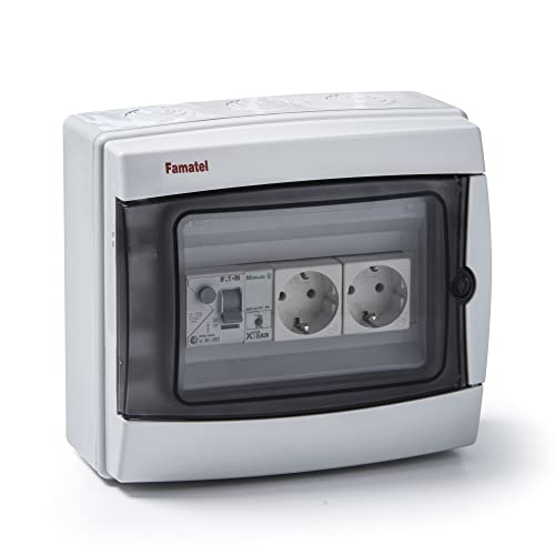 FAMATEL – Aufputzschrank Acqua | IP65 | 8 Elemente | 217 x 235 x 105 | Lichtdurchlässige Tür FAMATEL – Aufputzschrank Acqua | IP65 | 8 Elemente | 217 x 235 x 105 | Lichtdurchlässige Tür von Famatel