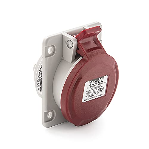FAMATEL - Einbaudose IP44 | 3P+T | 16A | 380-415V | Rot von Famatel