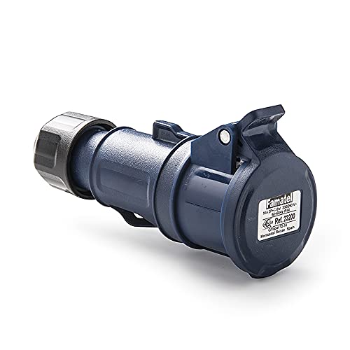 FAMATEL - Mobile Steckdose IP44 | 2P+T | 32A | 220-240V | Blau von Famatel