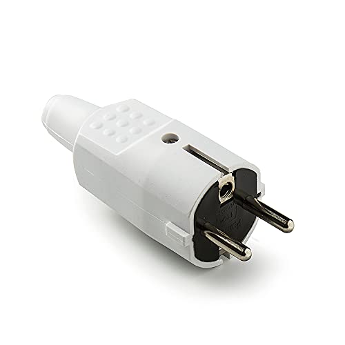 FAMATEL - Stecker Kunststoff IP44 | Thermoplastischer Kunststoff | TT | 16A | 250 V | Weiß von Famatel
