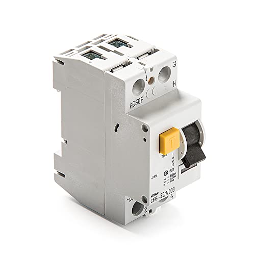 FAMATEL - Thermomagnetischer Schalter | 1 Pol + 1 Neutrum | 16 Ampere | Grau von Famatel