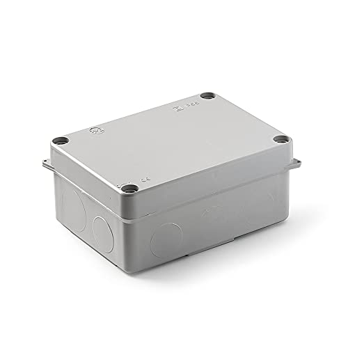 FAMATEL – Wasserdichte Abzweigdose IP55 | Druckdeckel | Ohne Kegel | 153x110x63 | Grau von Famatel