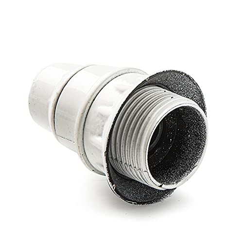 FAMATEL Lampenfassung aus Bakelit | Gewinde mit Anschlag und Unterlegscheibe | E-14 | weiß FAMATEL Lampenfassung aus Bakelit | Gewinde mit Anschlag und Unterlegscheibe | E-14 | weiß von Famatel