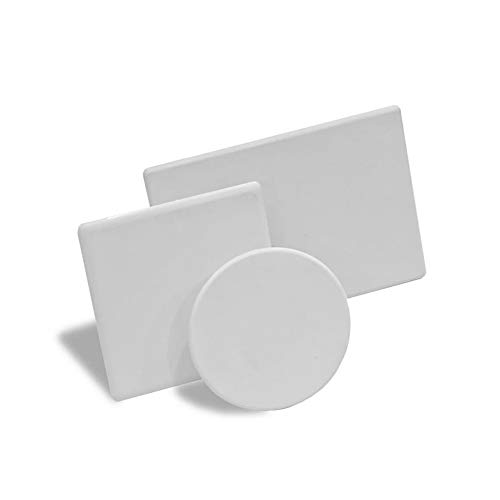 Famatel T-3102 Deckel Dose mit Universal-Mechanismus Pack 20 Einheiten | 66 x 66 mm | Einfache Montage, Kunststoff, Grau, Normal von Famatel