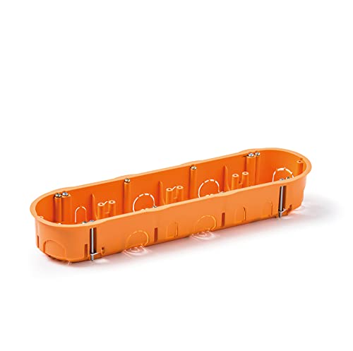 FAMATEL - Einbaudose für Mechanik | Vierfach | 67x45 mm | Orange von Famatel