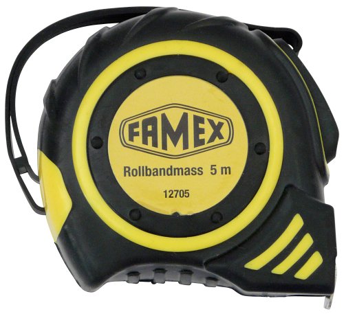 Famex 12705 Rollbandmaß mit Stopper, 5 m von FAMEX