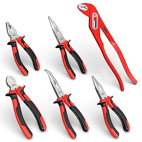 FAMEX 3959-6 Zangen Set - mit Telefonzange, Seitenschneider, Kombizange, Seitenschneider und Wasserpumpenzange - Top-Qualität FAMEX 3959-6 Zangen Set - mit Telefonzange, Seitenschneider, Kombizange, Seitenschneider und Wasserpumpenzange - Top-Qualität von FAMEX