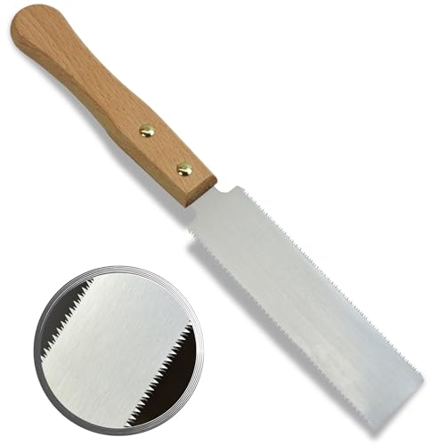 FAMEX 5512 Japansäge Ryoba Mini - sehr fein 22 TPI - Dicke 0,5 mm - Zugsäge Made in Japan - für feinste Arbeiten Modellbau, Bilderrahmen, Möbel uvm. von FAMEX