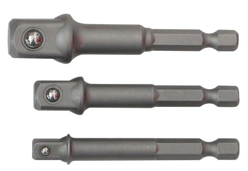 FAMEX 10680-3 Stecknuss Adapter 3-tlg. - Bit set - Steckschlüssel Bithalter - passend für makita, milwaukee, bosch - Werkzeug Satz von FAMEX