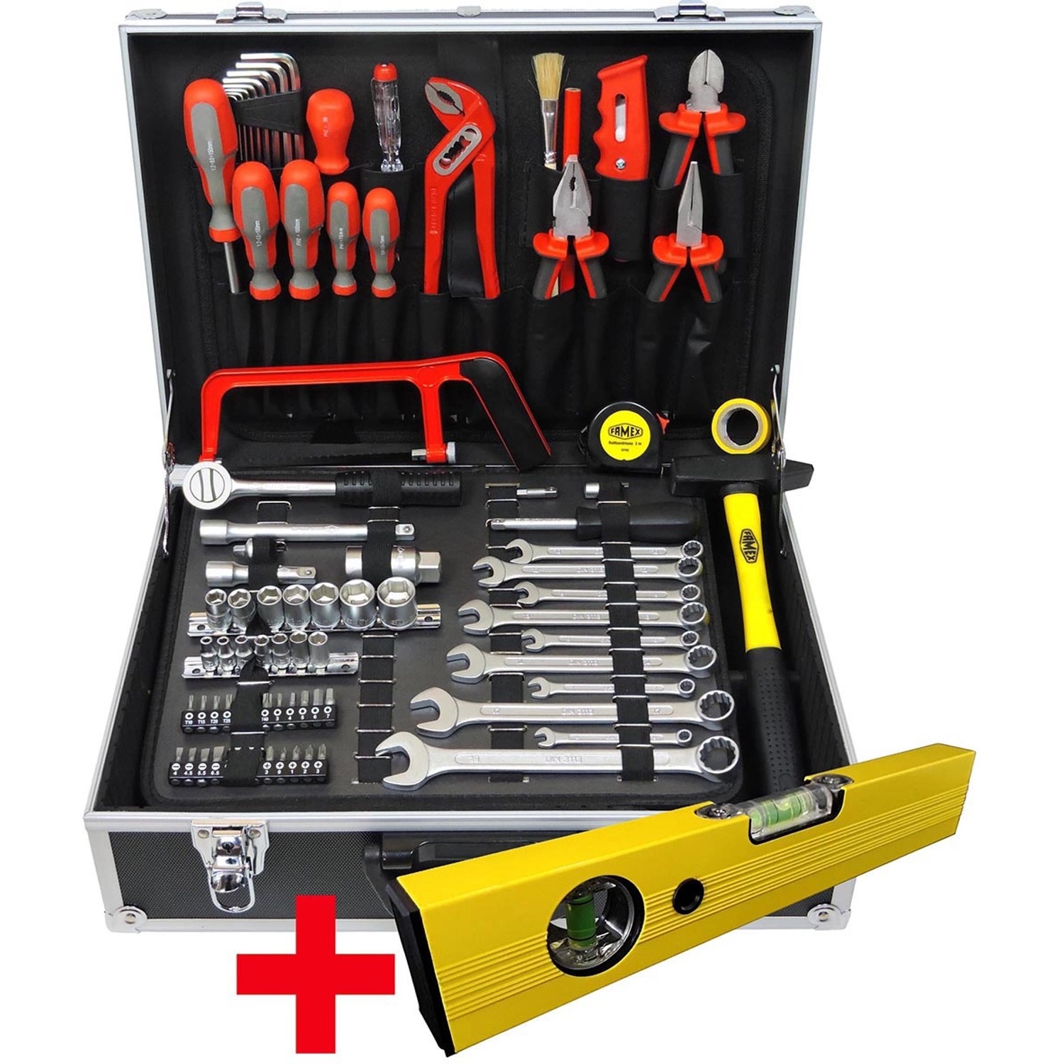 Famex Werkzeugkoffer 759-63 mit Werkzeug 126-teilig Famex Werkzeugkoffer 759-63 mit Werkzeug 126-teilig von Famex