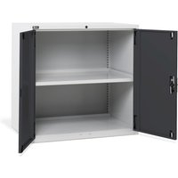 Fami MASTER Schrank mit Flügeltüren, HxBxT 1.000 x 1.020 x 726 mm, lichtgrau, anthrazit von Fami