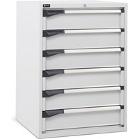 Fami MASTER Schubladenschrank, 6 Schubladen, HxBxT 1.000 x 714 x 726 mm, lichtgrau von Fami