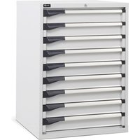 Fami MASTER Schubladenschrank, 9 Schubladen, HxBxT 1.000 x 714 x 726 mm, lichtgrau von Fami