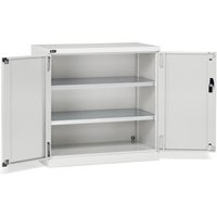 Fami PERFOM Flügeltürschrank, 2 Fachböden, HxBxT 1.000 x 1.023 x 555 mm, lichtgrau von Fami