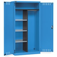 Fami PERFOM Mehrzweckschrank, Kleiderstange, 3 Fachböden, HxBxT 2.000 x 1.023 x 726 mm, lichtblau von Fami