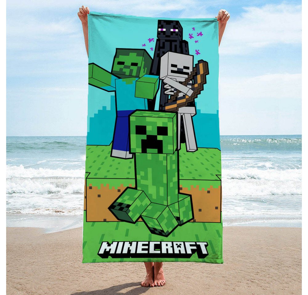 Familando Strandtücher Minecraft "Creeps" 70 x 140 cm aus 100% Baumwolle, Frottee, mit Schriftzug, Enderman, Creeper und Zombies Familando Strandtücher Minecraft "Creeps" 70 x 140 cm aus 100% Baumwolle, Frottee, mit Schriftzug, Enderman, Creeper und Zombies von Familando