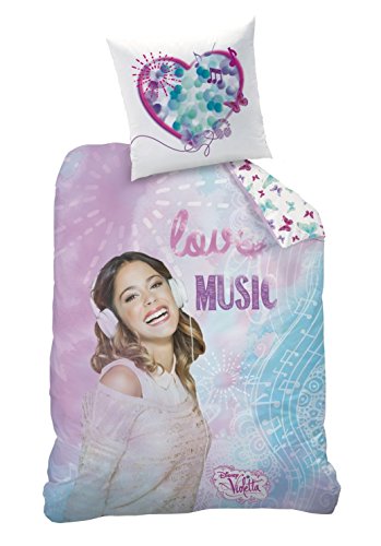 Winter Bettwäsche Set Disney Violetta, 135x200cm + 80x80cm, Biber/Flanell 042933 von Familando